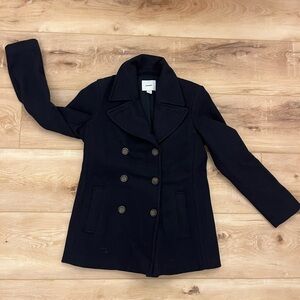 Old Navy Women's Navy Blue Pea Coat